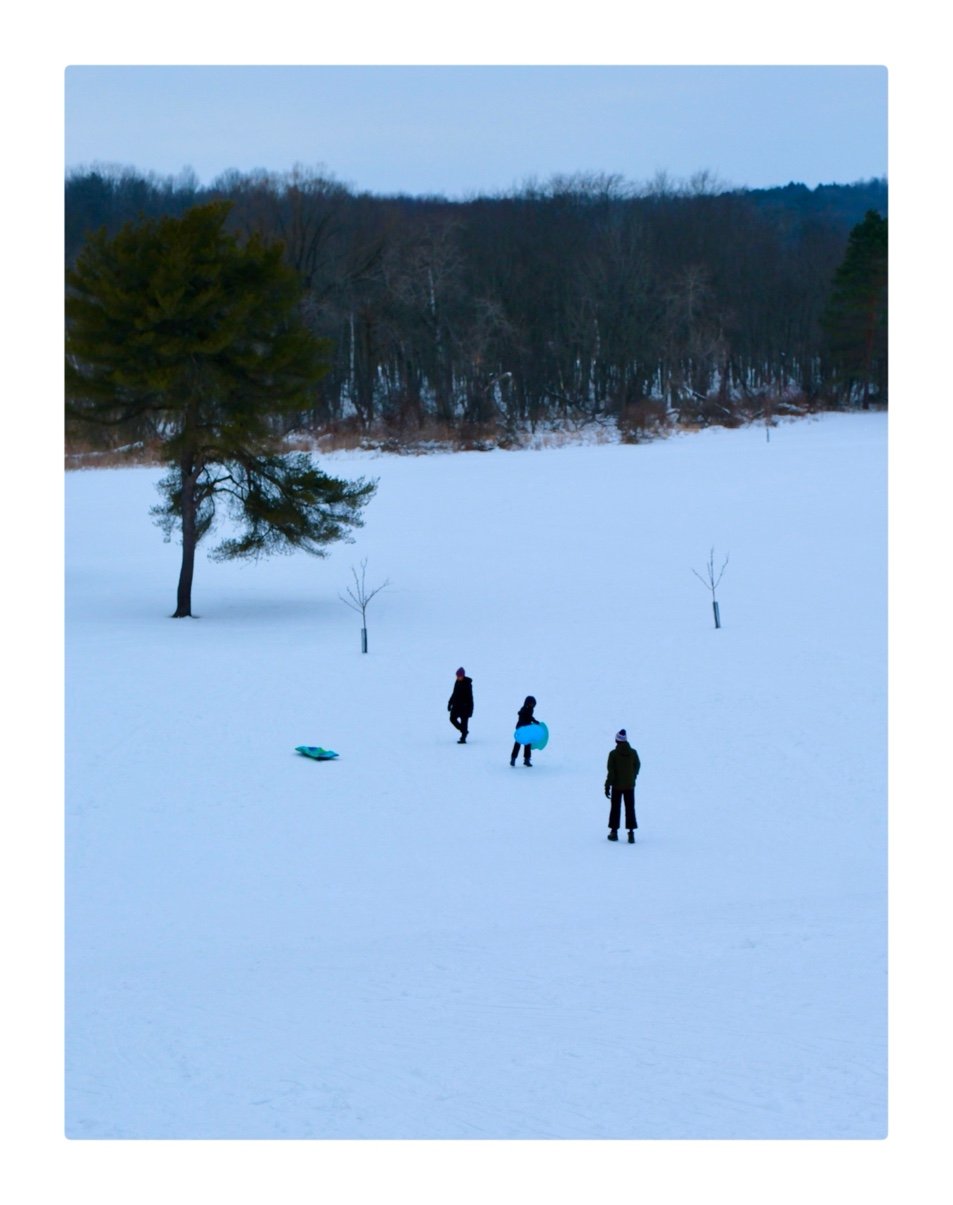 Sledding at Dusk